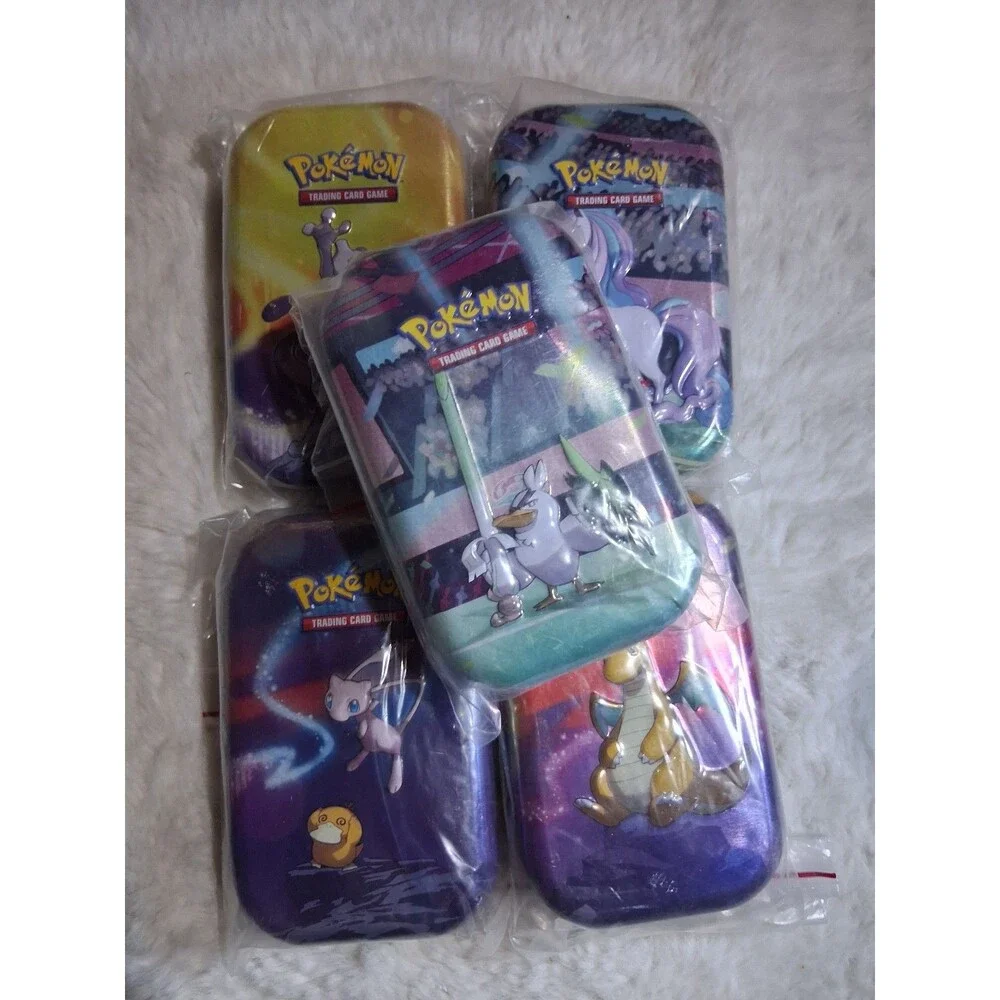 Pokemon Trading Card Game Tins Lot of 5